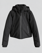 Women's Hooded Padded Jacket - Short Fit Full-Zip Winter
