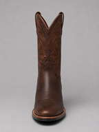 Women's Leather Cowboy Boots - Embroidered Western