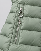 Women's Long Quilted Coat – Faux Fur Trim Hood Fitted Zip Pockets
