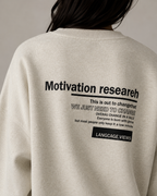 Women's Oversized Graphic Sweatshirt - Drop Shoulder Crew Neck