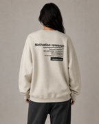Women's Oversized Graphic Sweatshirt - Drop Shoulder Crew Neck