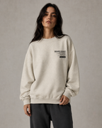 Women's Oversized Graphic Sweatshirt - Drop Shoulder Crew Neck