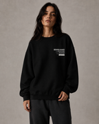 Women's Oversized Graphic Sweatshirt - Drop Shoulder Crew Neck