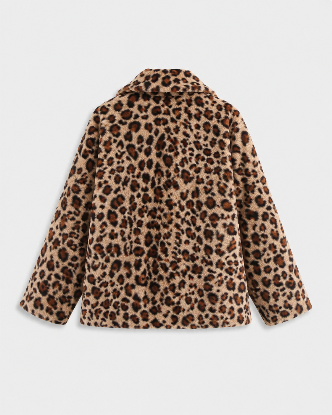 Women's Reversible Leopard Print Jacket - Quilted Button Front