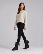 Women's Snow Boots - Quilted Mid-Calf Padded
