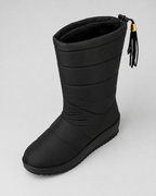 Women's Snow Boots - Quilted Mid-Calf Padded