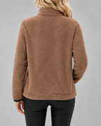 Women's Teddy Fleece Half-Zip Pullover - Funnel Neck