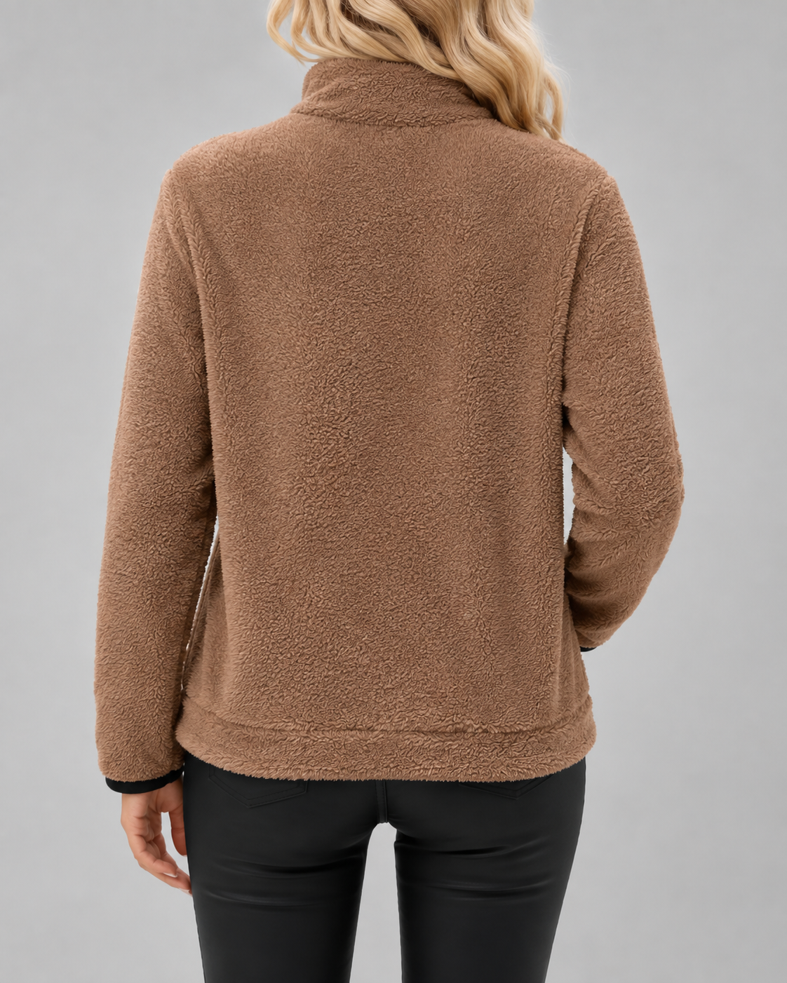 Women's Teddy Fleece Half-Zip Pullover - Funnel Neck