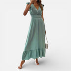 Women’s Sleeveless Maxi Dress Flowy Fit Timeless Style